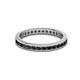 3 - Celina 2.00 mm Round Black Diamond Eternity Band 