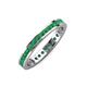 4 - Celina 2.00 mm Round Emerald Eternity Band 
