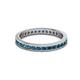 3 - Celina 2.00 mm Round Blue Diamond Eternity Band 