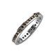 4 - Celina 2.00 mm Round Smoky Quartz Eternity Band 