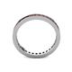 5 - Celina 2.00 mm Round Red Garnet Eternity Band 