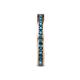 6 - Celina 2.00 mm Round Blue Diamond Eternity Band 