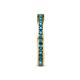 6 - Celina 2.00 mm Round London Blue Topaz Eternity Band 