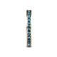 6 - Celina 2.00 mm Round London Blue Topaz Eternity Band 