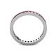 5 - Celina 2.00 mm Round Pink Tourmaline Eternity Band 