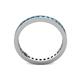 5 - Celina 2.00 mm Round Blue Topaz Eternity Band 