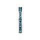6 - Celina 2.00 mm Round London Blue Topaz Eternity Band 