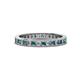 1 - Celina 2.00 mm Round London Blue Topaz and Diamond Eternity Band 