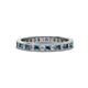 1 - Celina 2.00 mm Round Blue and White Diamond Eternity Band 