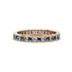 1 - Celina 2.00 mm Round Blue and White Diamond Eternity Band 