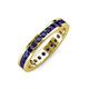 4 - Celina 2.40 mm Round Blue Sapphire Eternity Band 