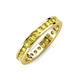 4 - Celina 2.40 mm Round Yellow Sapphire Eternity Band 