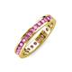 4 - Celina 2.40 mm Round Pink Sapphire Eternity Band 