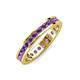4 - Celina 2.40 mm Round Amethyst Eternity Band 