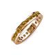 4 - Celina 2.40 mm Round Citrine Eternity Band 