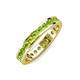 4 - Celina 2.40 mm Round Peridot Eternity Band 