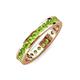 4 - Celina 2.40 mm Round Peridot Eternity Band 