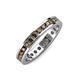 4 - Celina 2.40 mm Round Smoky Quartz Eternity Band 