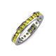 4 - Celina 2.40 mm Round Yellow Diamond Eternity Band 