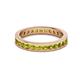 3 - Celina 2.40 mm Round Yellow Diamond Eternity Band 