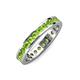 4 - Celina 2.40 mm Round Peridot Eternity Band 