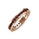 4 - Celina 2.40 mm Round Red Garnet Eternity Band 