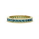 1 - Celina 2.40 mm Round London Blue Topaz Eternity Band 