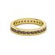 3 - Celina 2.40 mm Round Smoky Quartz Eternity Band 