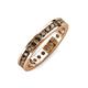 4 - Celina 2.40 mm Round Smoky Quartz Eternity Band 