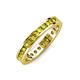 4 - Celina 2.40 mm Round Yellow Diamond Eternity Band 