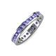 4 - Celina 2.40 mm Round Tanzanite Eternity Band 