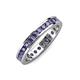 4 - Celina 2.40 mm Round Iolite Eternity Band 