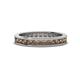 1 - Celina 2.40 mm Round Smoky Quartz Eternity Band 