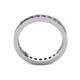 5 - Celina 2.40 mm Round Amethyst Eternity Band 