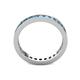 5 - Celina 2.40 mm Round Blue Topaz Eternity Band 