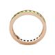 5 - Celina 2.40 mm Round Peridot Eternity Band 