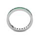5 - Celina 2.40 mm Round Emerald Eternity Band 