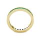 5 - Celina 2.40 mm Round Emerald Eternity Band 