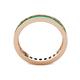 5 - Celina 2.40 mm Round Emerald Eternity Band 