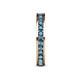 6 - Celina 2.40 mm Round London Blue Topaz Eternity Band 