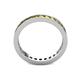5 - Celina 2.40 mm Round Yellow Diamond Eternity Band 