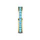 6 - Celina 2.40 mm Round Blue Topaz Eternity Band 