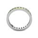 5 - Celina 2.40 mm Round Peridot Eternity Band 
