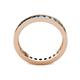 5 - Celina 2.40 mm Round Blue Diamond Eternity Band 