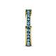 6 - Celina 2.40 mm Round London Blue Topaz Eternity Band 
