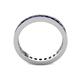 5 - Celina 2.40 mm Round Blue Sapphire Eternity Band 