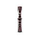 6 - Celina 2.40 mm Round Red Garnet Eternity Band 