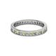 2 - Celina 2.00 mm Round Peridot and Diamond Eternity Band 