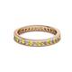 2 - Celina 2.00 mm Round Yellow Sapphire and Diamond Eternity Band 