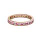 2 - Celina 2.00 mm Round Pink Sapphire and Diamond Eternity Band 
